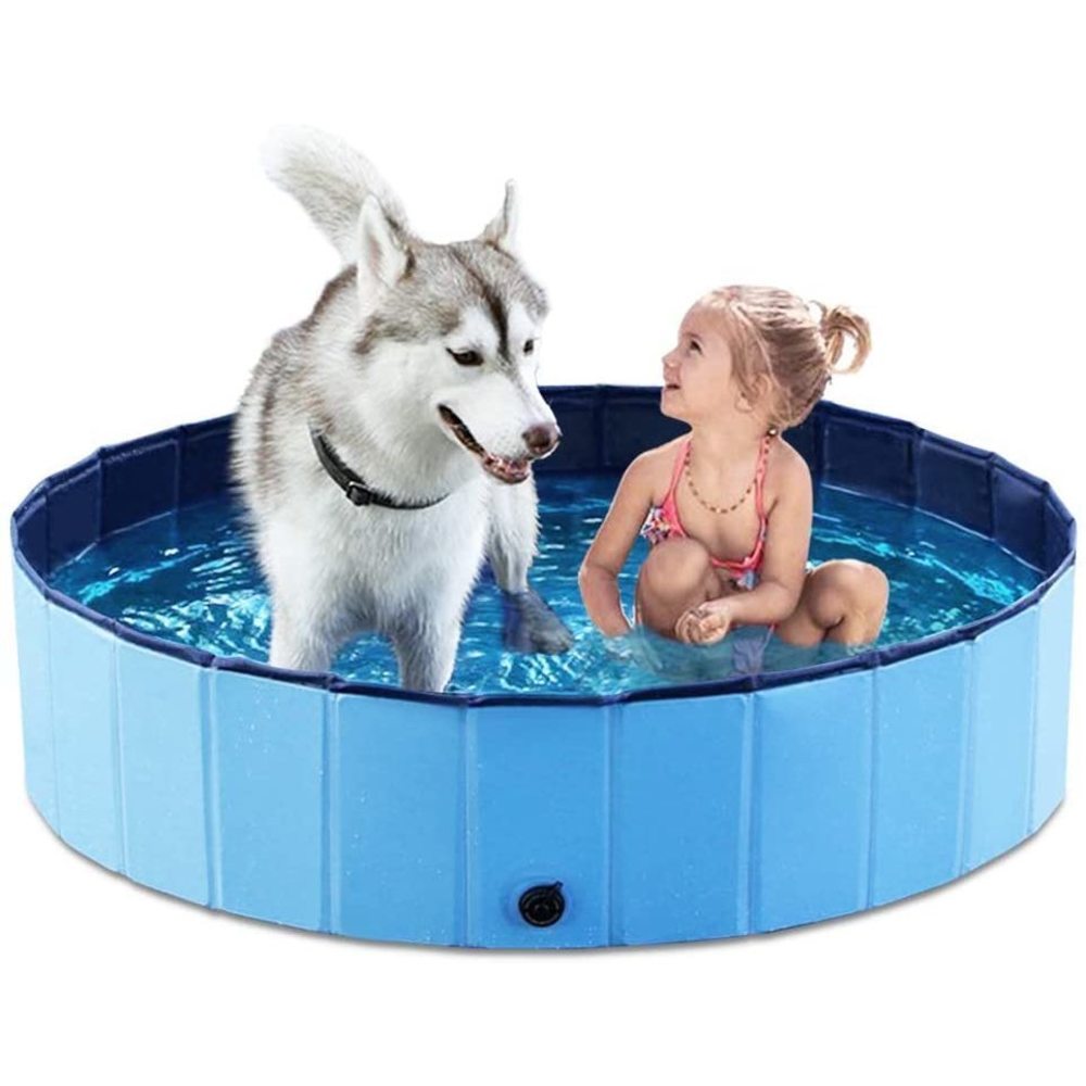 Jasonwell Foldable Dog Pet Bath Pool Collapsible Dog Pet Pool Bathing Tub Kiddie